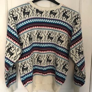 Vintage 80s Christmas wool sweater